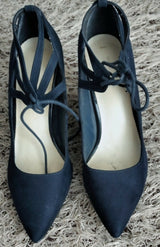 Navy Blue Heels | Women Shoes | Heels | Size: 41 | Worn Once