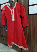 Net Long Frock | Kids | Girls Skirts & Dresses | Size: 6 to 8 Yrs | Preloved