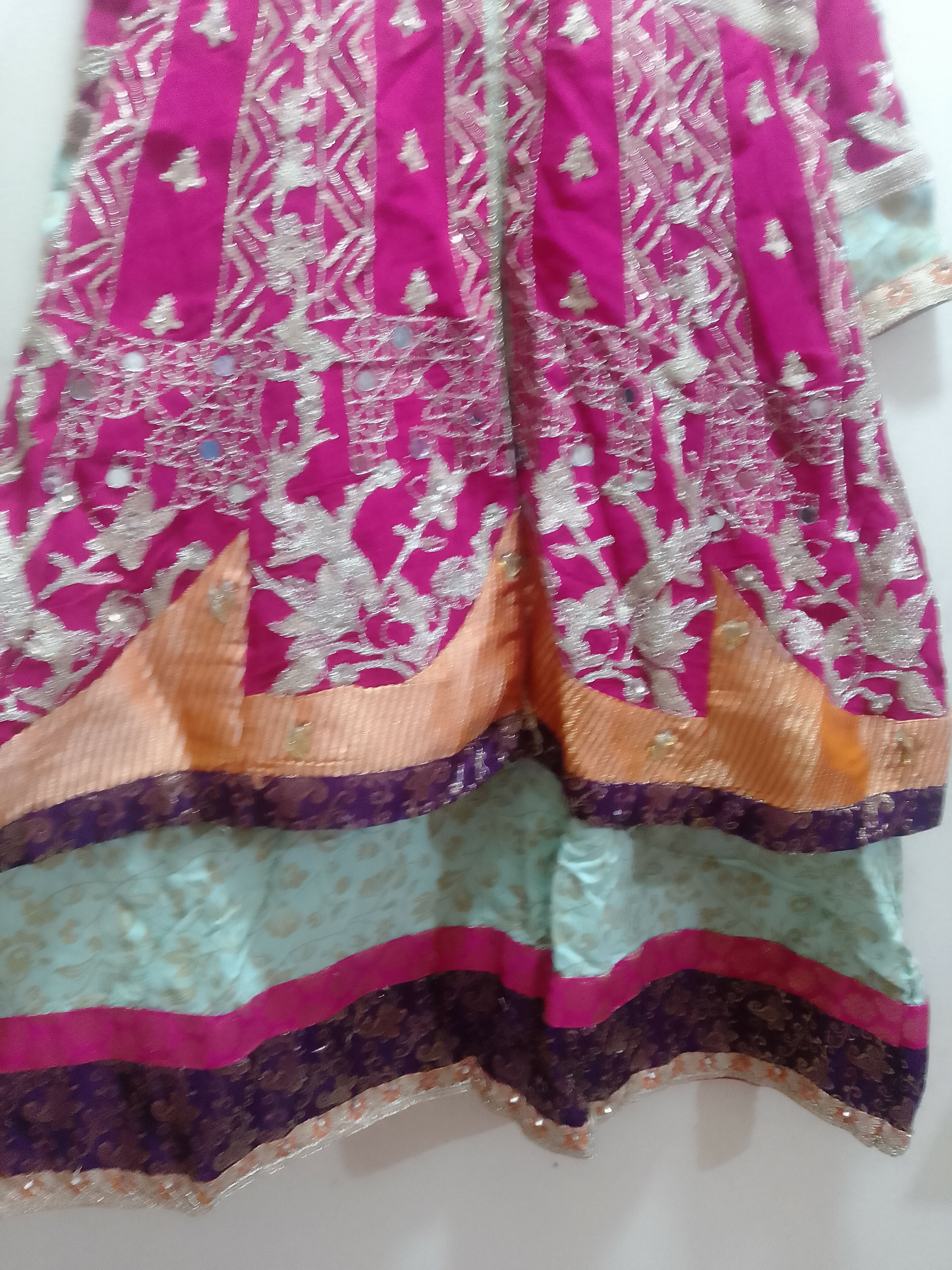 3 PC Double Frok | Girls Shalwar Kameez | Preloved