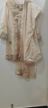 Gota Work Kurta | Women Locally Made Kurta | Golden | Large | Worn Once