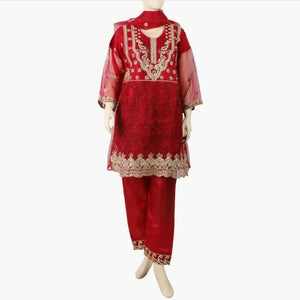 Organza Embroided 3 PC Suit | Women Locally Made Formals | Brand New with Tags