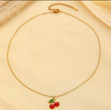 Cherry/Leaf Pendant-00735 | Women Jewelry | Necklaces & Pendants | Brand New
