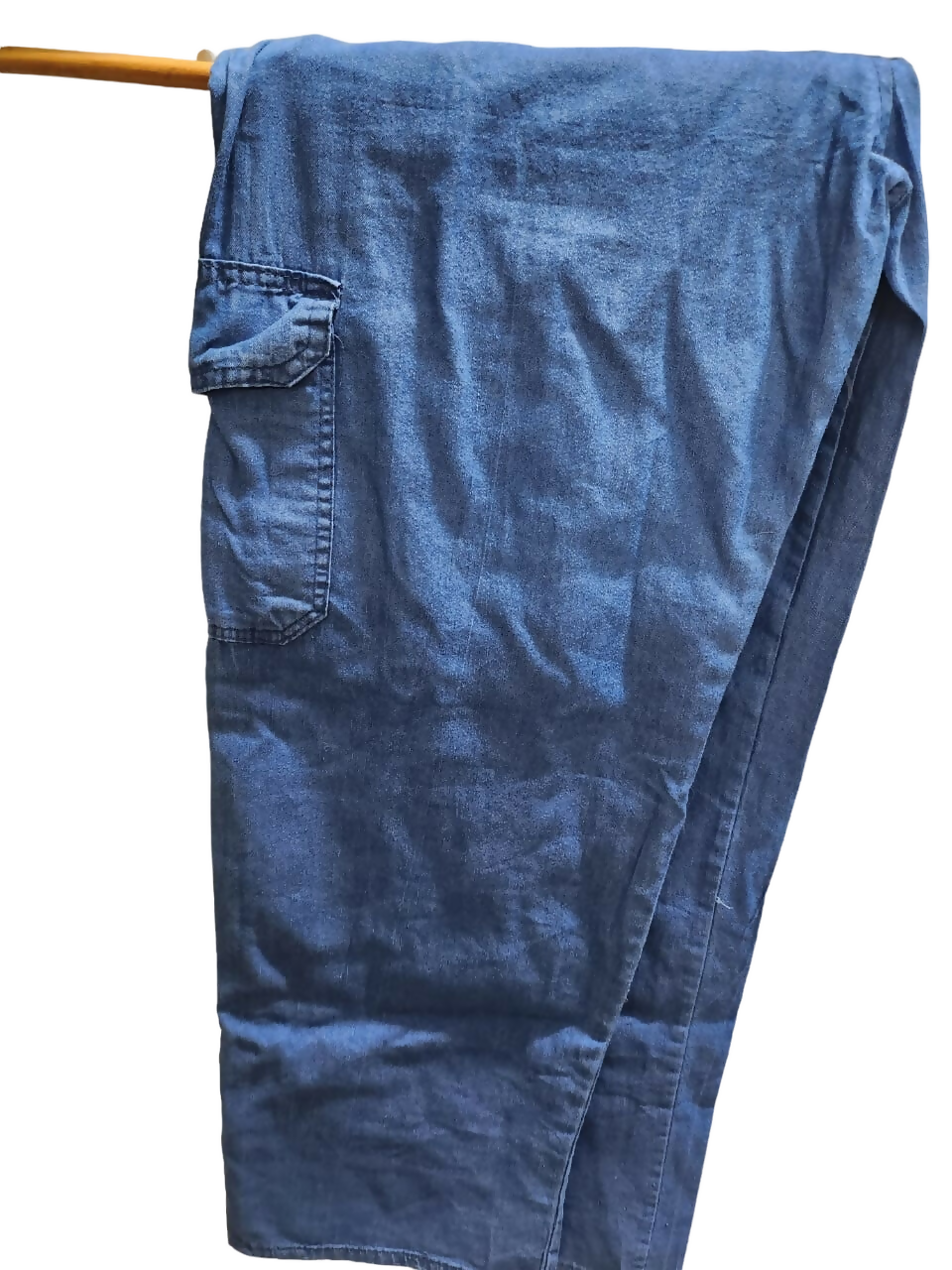 Denim Blue Cotton Cargo Pants | Women Bottoms & Pants | Brand New