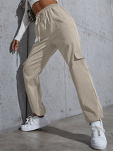 Buy SHEIN Knot Waist Flap Pocket Cargo Pants in Pakistan