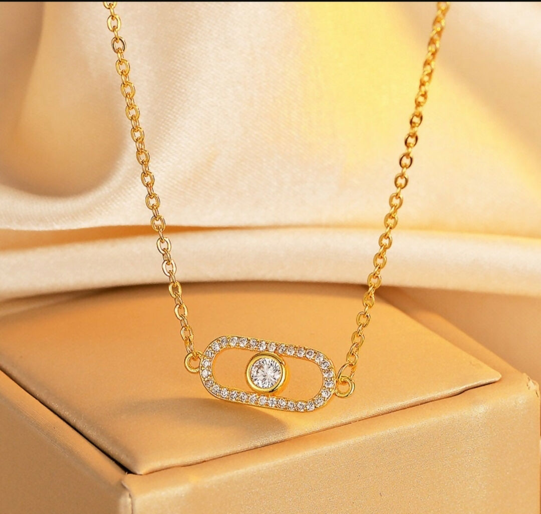 Eye Shape Necklace-299 | Women Jewelry | Necklaces & Pendants | Brand New
