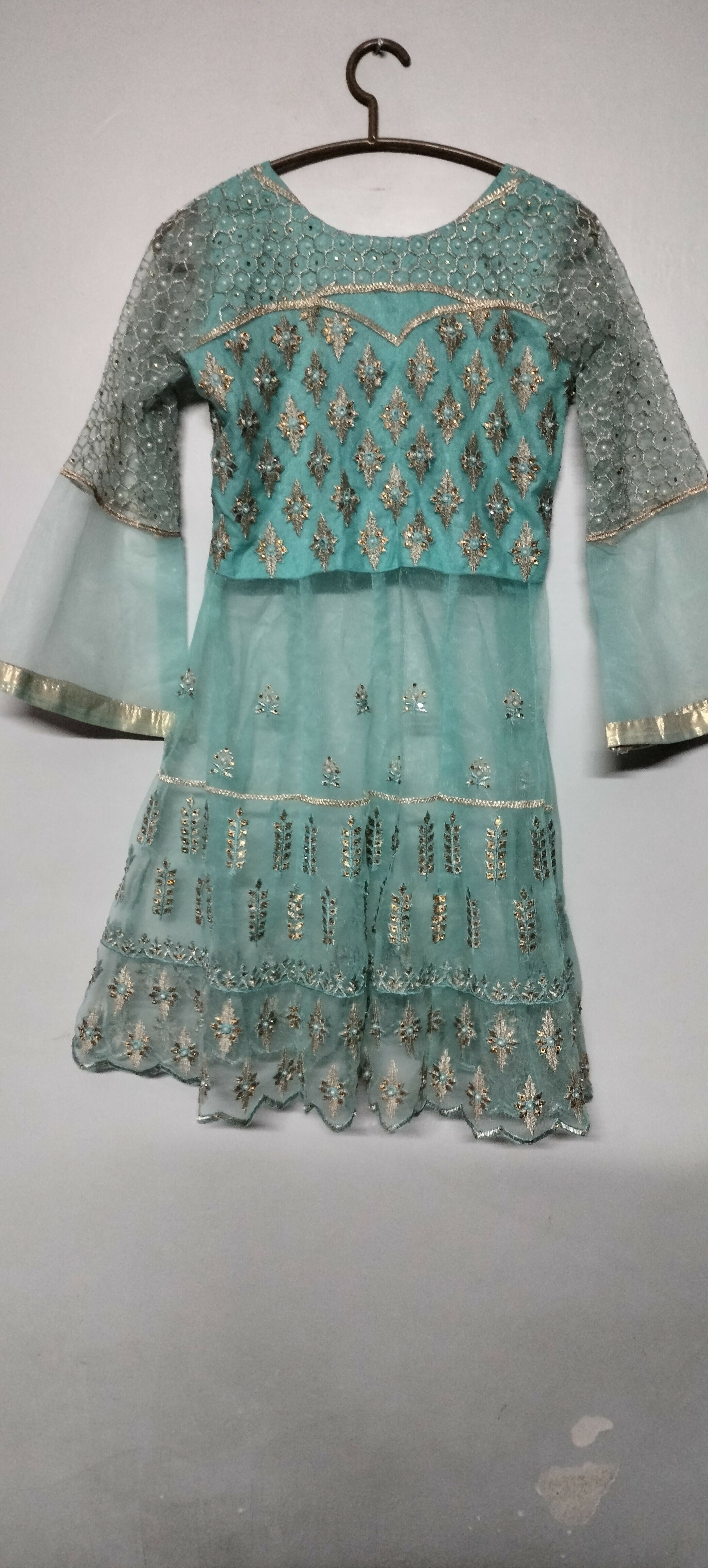 Embroidery Sharara | Women Locally Made Formals | Small | Worn Once