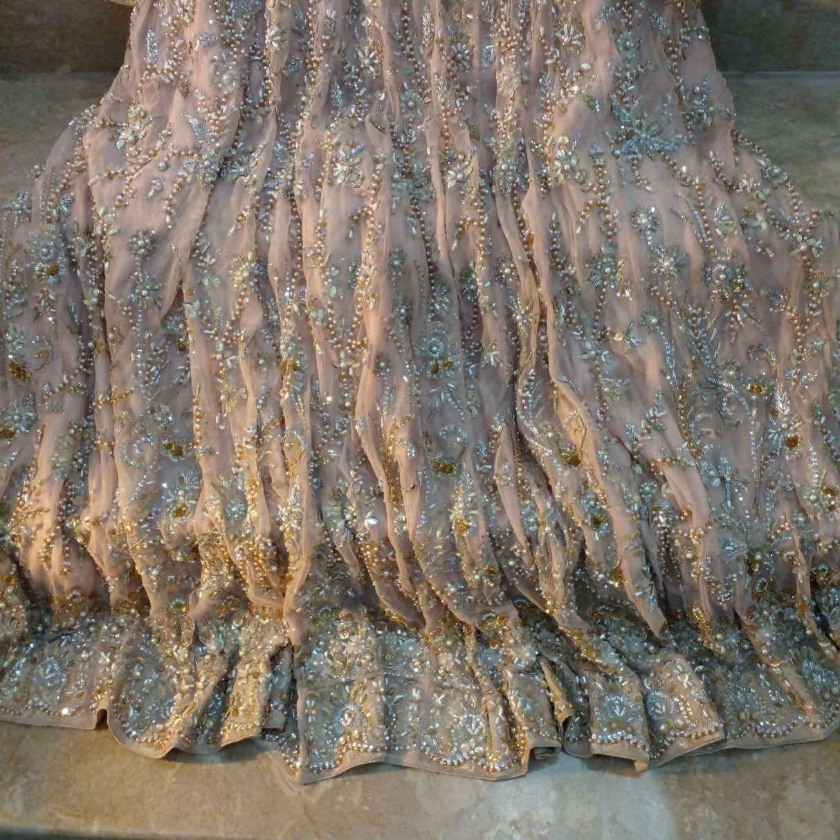 Walima Pink Maxi | Women Bridals | Medium | Worn Once