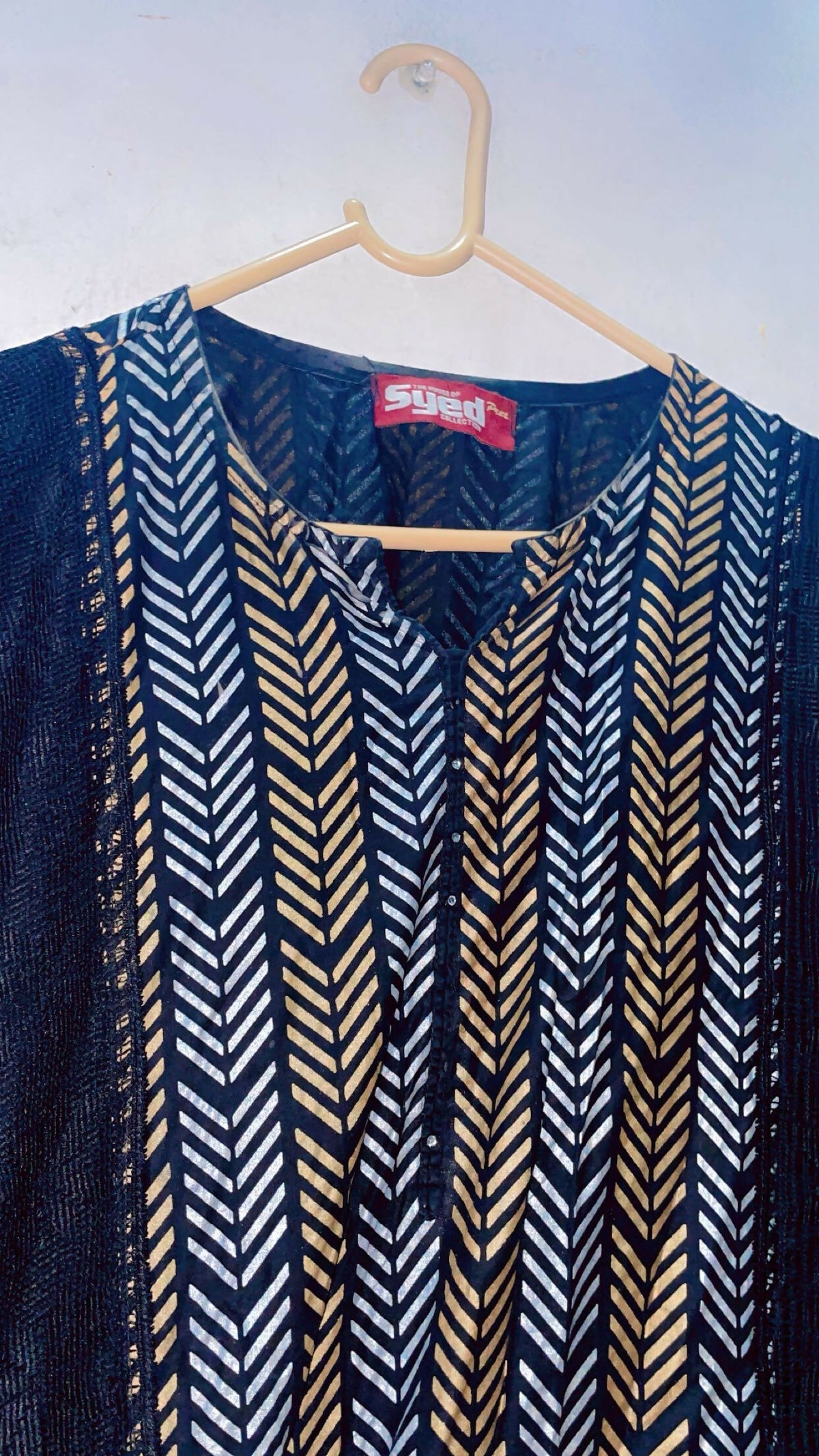 Black Embroidered | Women Branded Kurta | Large | Preloved