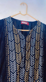 Black Embroidered | Women Branded Kurta | Large | Preloved