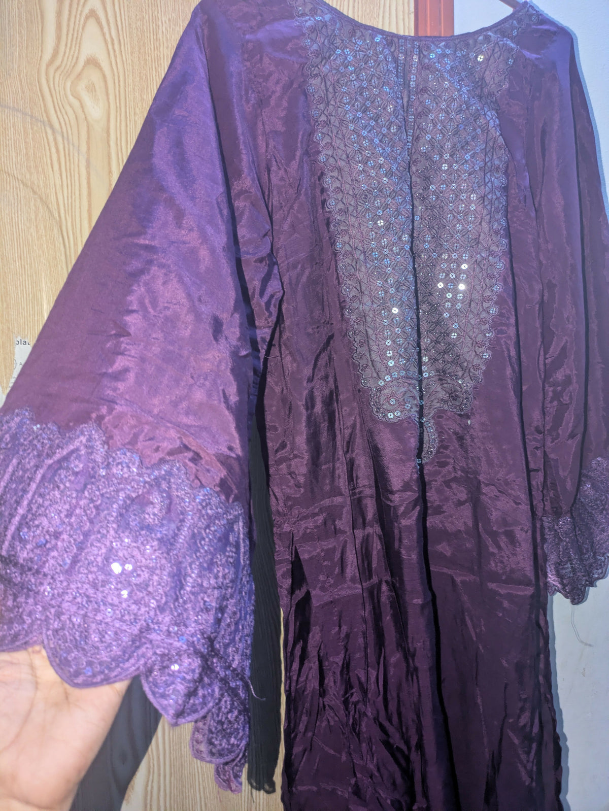 Long Shirt With Plazo | Women Locally Made Formals | Medium | Purple | Worn Once size medium