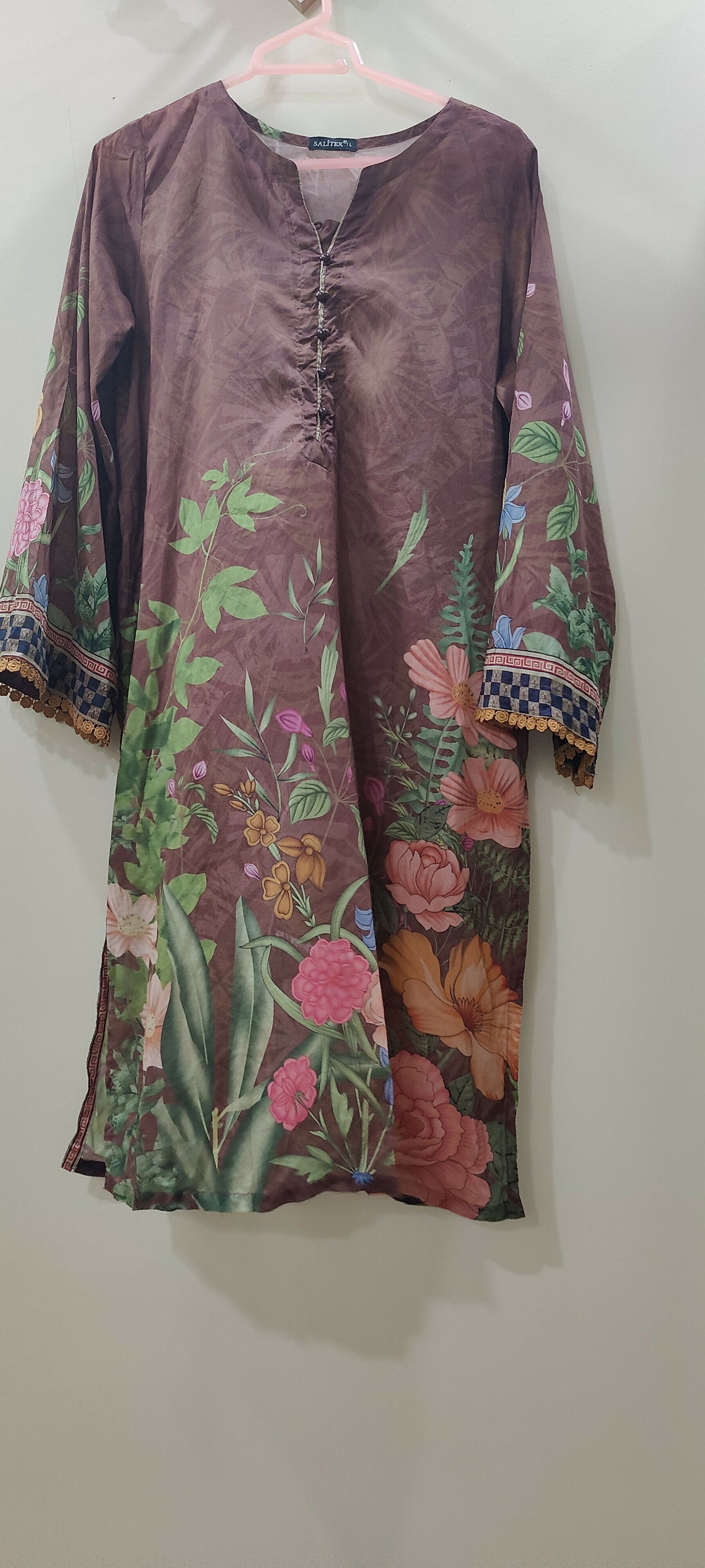 Salitex | Women Branded Kurta | Brown | Large | Worn Once