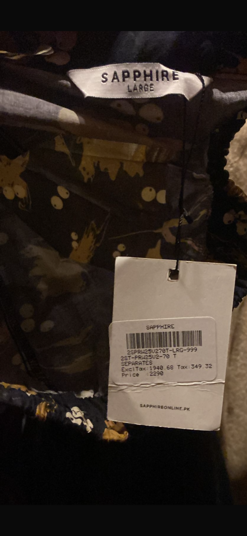 Sapphire | Women Branded Kurta | XSmall | Brand New