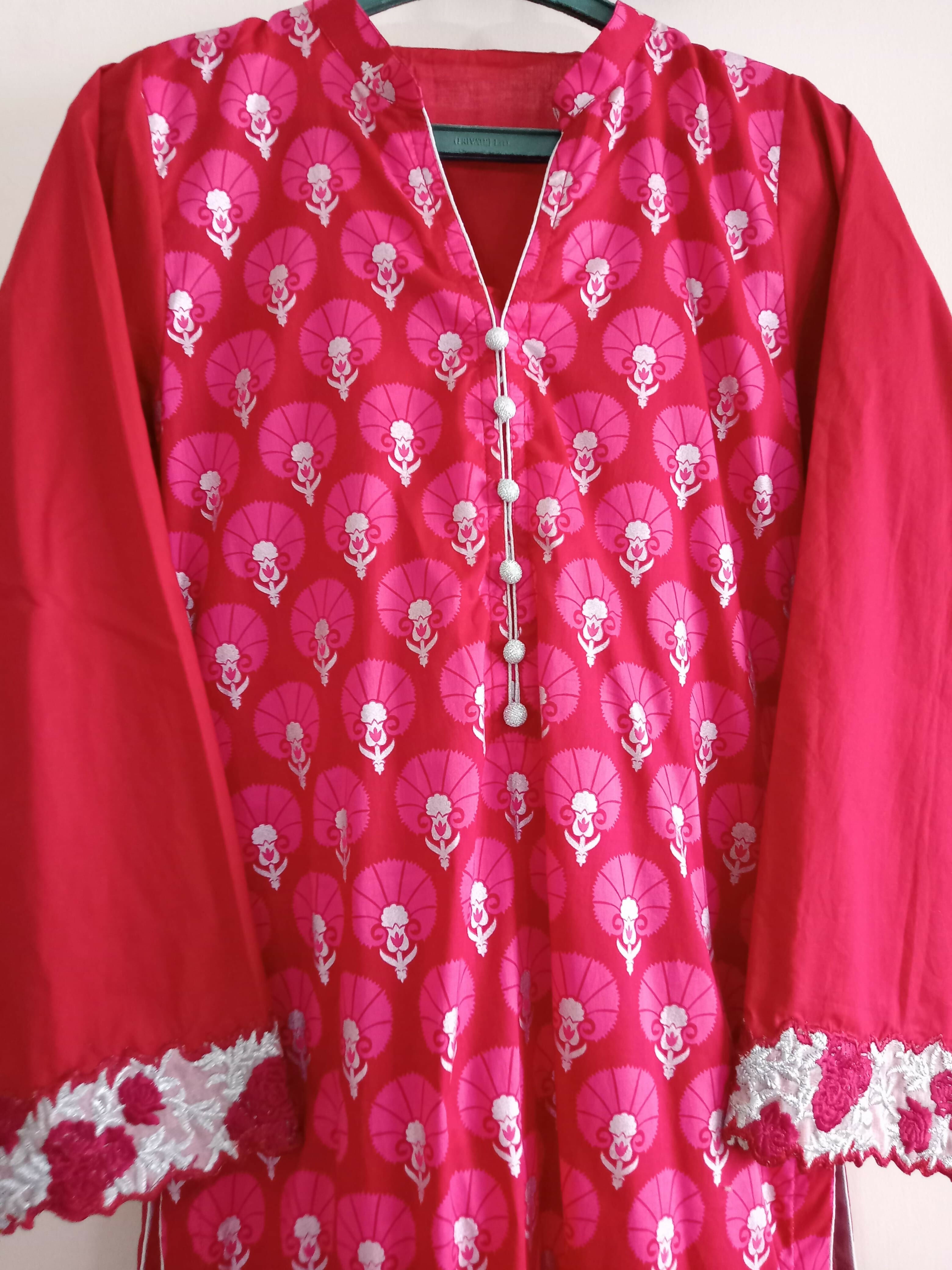 Beautiful Red Kurta | Women Locally Made Kurta | X Small | New