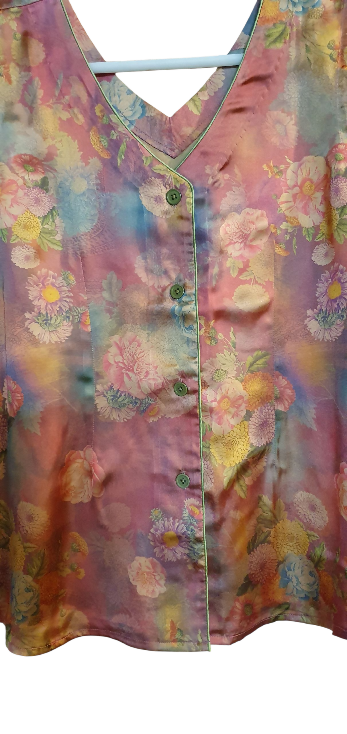 Tea pink Shamoz Silk 3piece PJ Set | Women PJ Set | Women Loungewear & Sleepwear | Large | New