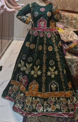 Dark Green Lehnga | Women Bridals | Medium | New