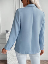 Buy SHEIN Lapel Neck Double Button Blazer in Pakistan