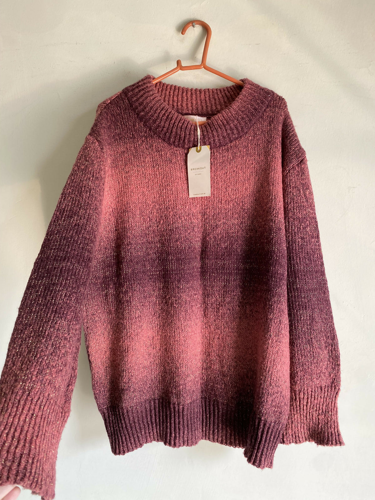 Breakout | Knitted Sweater | Maroon | Large | Brand New