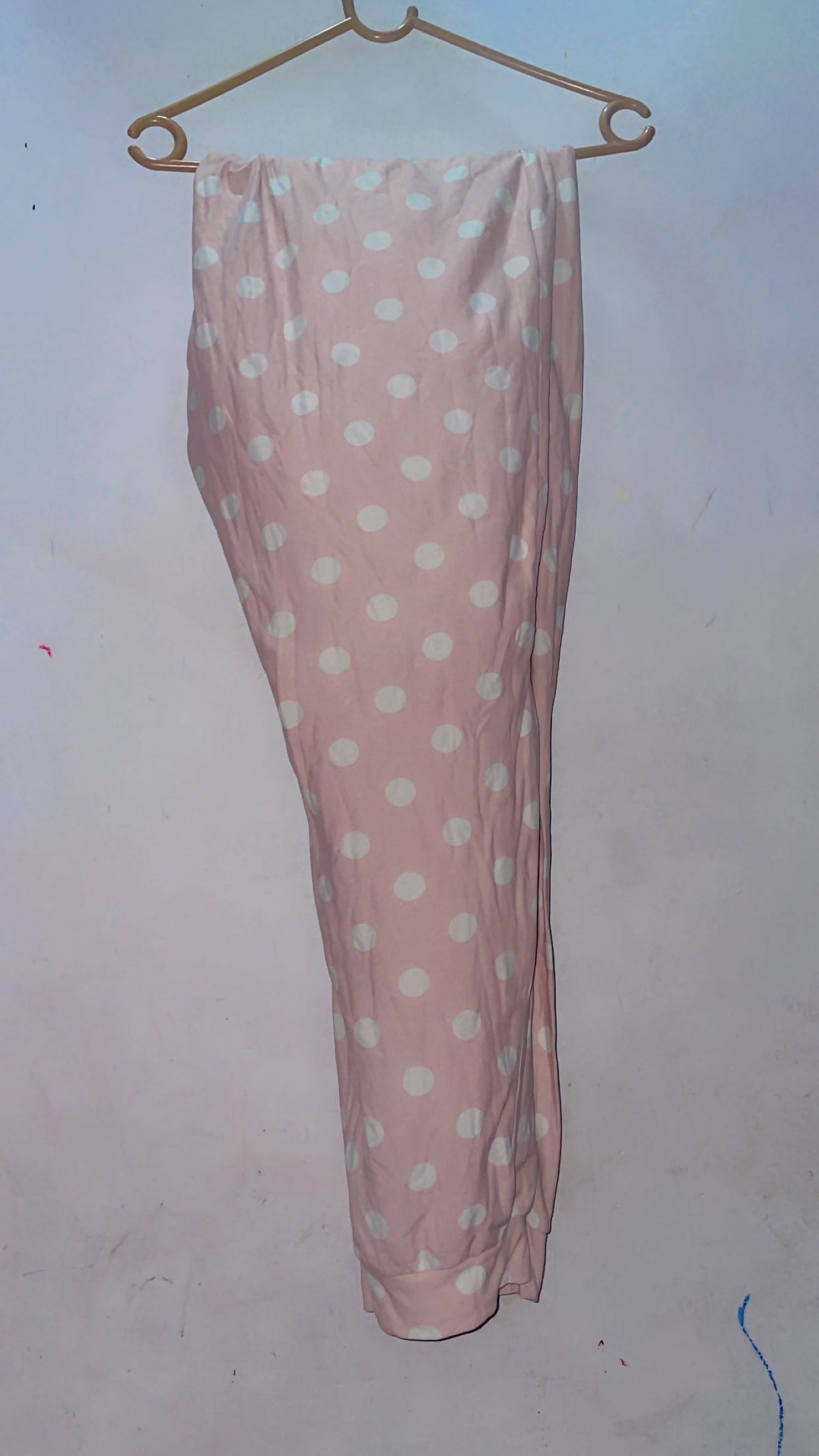 Pink Polka Dots Trouser | Women Bottom & Pants | Large | Preloved