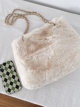 Buy SHEIN Lightweight,Business Casual Fuzzy Shoulder Tote Bag in Pakistan