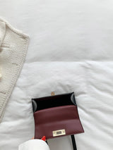 Buy SHEIN Lightweight,Business Casual Mini Crocodile Embossed Twist Lock Flap Square Bag in Pakistan