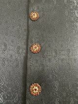 Groom Black Sherwani | Men Shalwar Kameez | Medium | Worn Once