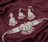 Oval/Flower Pearl Drop Choker Set-00262 | Women Jewelry | Wedding Jewelry & Sets | Brand New