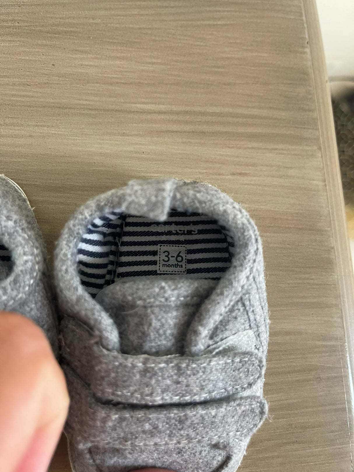 Carters | Kids | Baby Shoes | 3 to 6 Mnths | Gray | Brand New