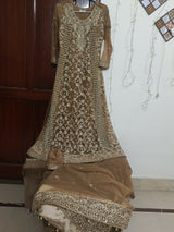 Coffee Brown Walima Maxi | Women Bridals | Small | Preloved