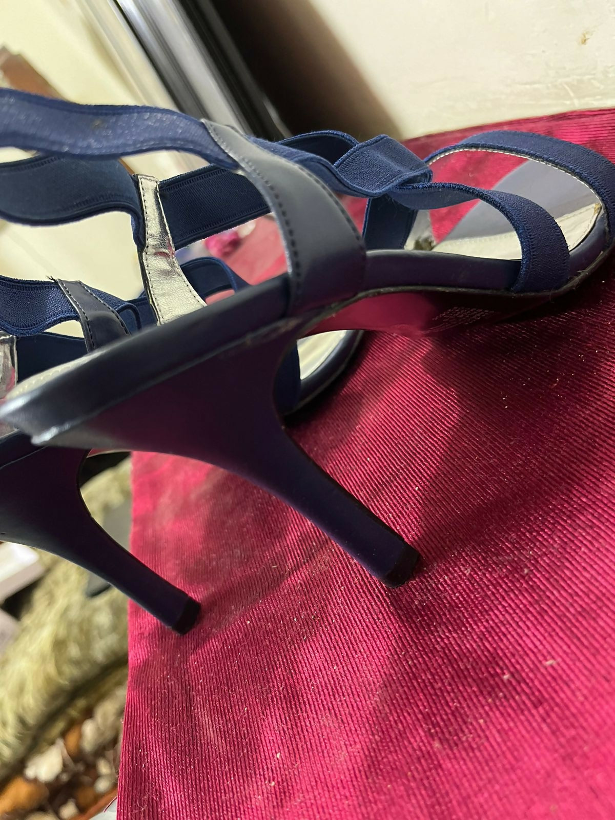 Liz Claiborne (USA) | Blue Heels with Elastic Straps | Women Shoes | Size: 8 | New