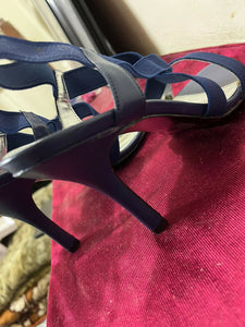 Liz Claiborne (USA) | Blue Heels with Elastic Straps | Women Shoes | Size: 8 | New