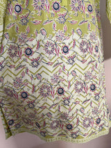 Green Block Printed Kurta | Women Locally Made Kurta | XSmall | Worn Once