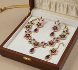Tear Flower Necklace Set-00027 | Women Jewelry | Wedding Jewelry & Sets | Brand New