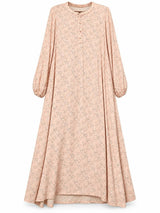 Tea Pink Floral Printed Frock | Women Frocks & Maxis | Large | Worn Once