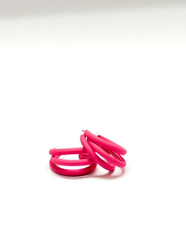 Trendy Pink Hoops | Women Jewelry | New