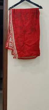 Red Lawn 2 Pcs | Women Locally Kurta | Medium | Preloved
