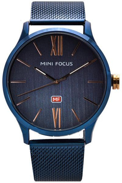 Buy Mini Focus Gents Watch MF-0018G-4 BLU-ST in Pakistan