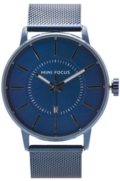 Buy Mini Focus Gents Watch MF-0034G-2 BLU-ST in Pakistan