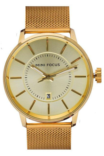 Buy Mini Focus Gents Watch MF-0034G-4 GL-ST in Pakistan