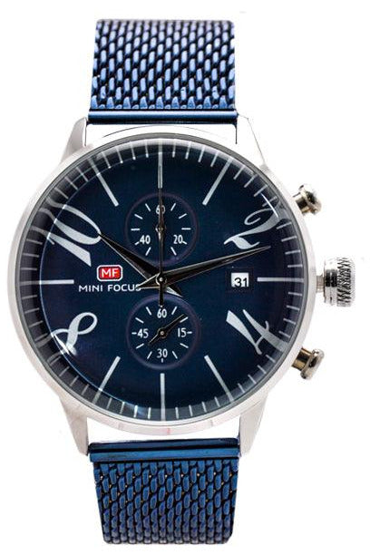 Buy Mini Focus Mens Watch MF-0135G-11 BLU-BLU-ST in Pakistan