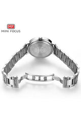 Buy Mini Focus Silver Stainless Steel Silver Dial Quartz Watch for Ladies- MF 43L.02 W-ST in Pakistan