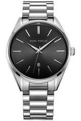 Buy Mini Focus Silver Stainless Steel Black 44 mm Dial Quartz Gents Watch- MF0050G-03 in Pakistan