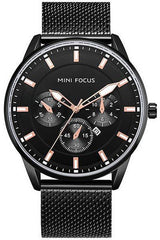 Buy Mini Focus Black Mesh Black 45 mm Dial Quartz Gents Watch- MF0178G-2 in Pakistan