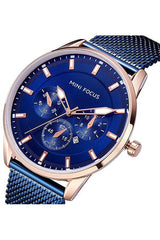 Buy Mini Focus Blue Mesh Blue 45 mm Dial Quartz Gents Watch- MF0178G-4 in Pakistan