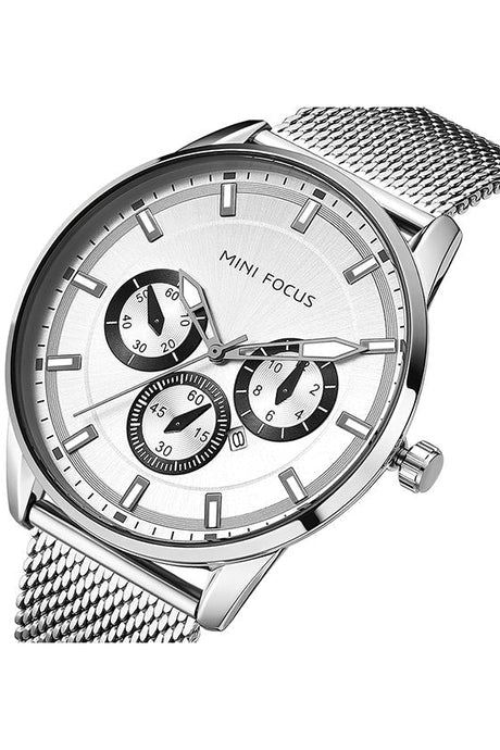Buy Mini Focus Silver Mesh Silver 45 mm Dial Quartz Gents Watch- MF0178G-5 in Pakistan