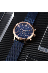 Buy Mini Focus Blue Stainless Steel Mesh Blue Dial Quartz Watch for Gents- MF0183G-2 RG-BLU-ST in Pakistan