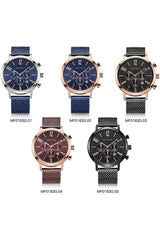 Buy Mini Focus Brown Stainless Steel Mesh Brown Dial Quartz Watch for Gents- MF0183G-4 CP-ST in Pakistan