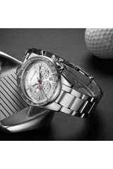 Buy Mini Focus Silver Stainless Steel Silver Dial Quartz Watch for Gents- MF0187G-02 in Pakistan