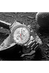 Buy Mini Focus Silver Stainless Steel Silver Dial Quartz Watch for Gents- MF0187G-02 in Pakistan