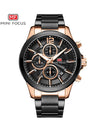 Buy Mini Focus Dark Grey Stainless Steel Black Dial Quartz Watch for Gents- MF0237G-02 in Pakistan