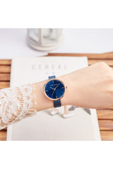 Buy Mini Focus Blue Stainless Steel Mesh Blue Dial Quartz Watch for Ladies- MF0275L-04 in Pakistan